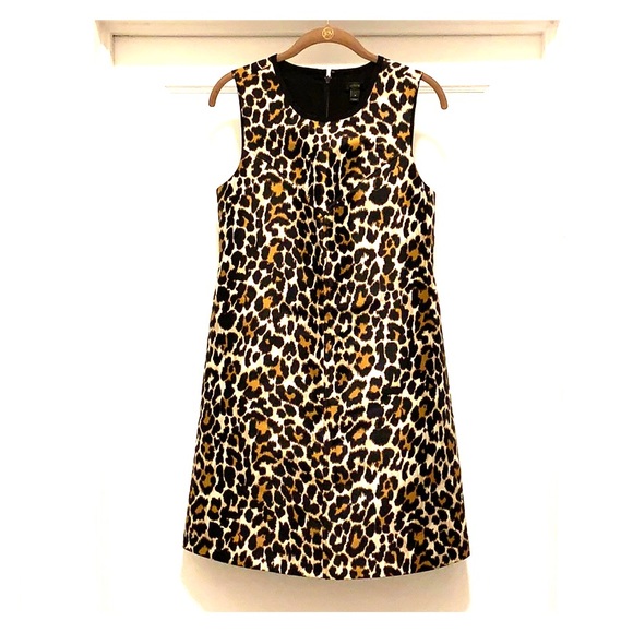 J. Crew Leopard Print Shift Dress - Picture 4 of 11